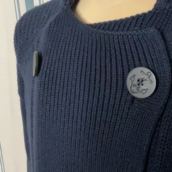 525 America sailor double breasted anchor button/snap closure wool lined pockets - Picture 4 of 16